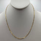 Yellow Gold PaperClip Chain 18”