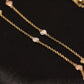 Tricolor Heart Necklace 14k