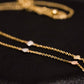 Tricolor Heart Necklace 14k